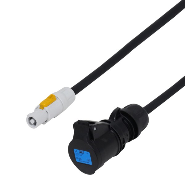 LEDJ 1m PowerCON Female Cable to 16A Female Ceform - 2.5mm