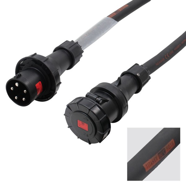 PCE 15m 63A Male - 63A Female 3PH 16mm 5C Cable