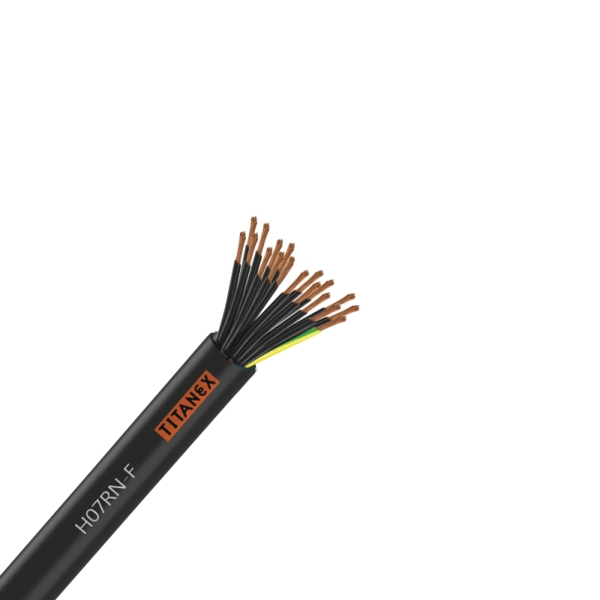 Titanex H07-RNF 2.5mm 18 Core Rubber Cable - 100M Reel