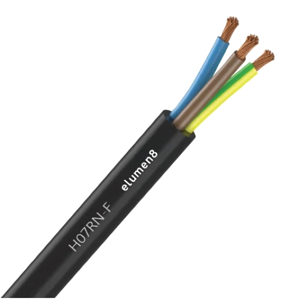 elumen8 H07-RNF 1.0mm 3 Core Rubber Cable - 100M