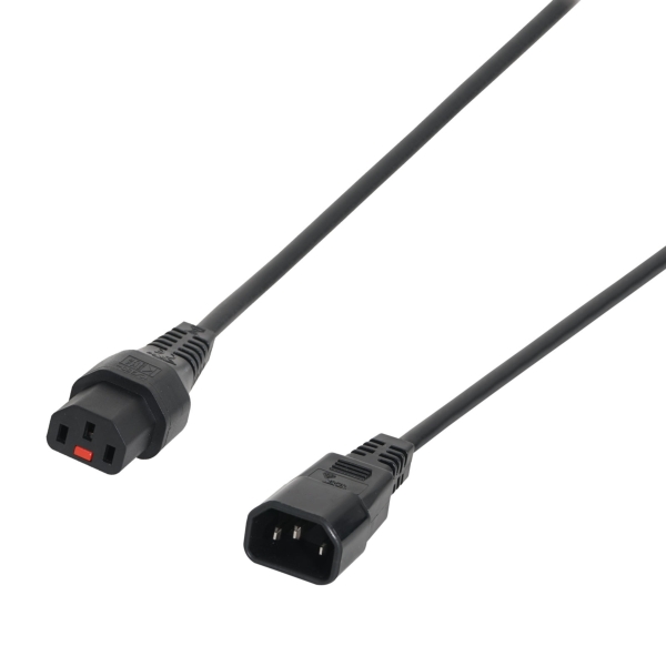 IEC Lock 1m C14 IEC - C13 IEC Lock Cable PC1024