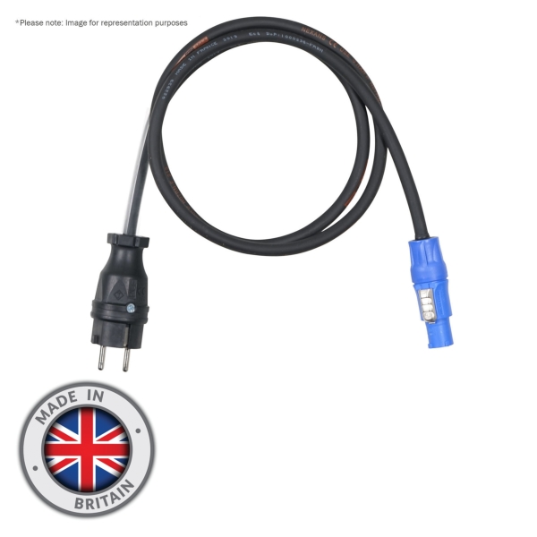 LEDJ 2m PCE Schuko - Neutrik PowerCON Cable - 1.5mm H07RN-F