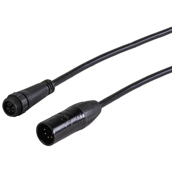 LEDJ 5-Pin IP65 Male XLR to Hydralock PRO DMX Female - 3m
