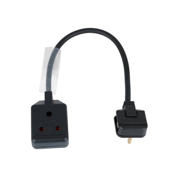 LEDJ 0.35m 1.5mm 13A Male - 15A Female Adaptor Cable