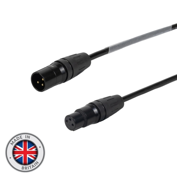 elumen8 75m 3-Pin DMX TPU Seetronic H Series Male - Female XLR Cable