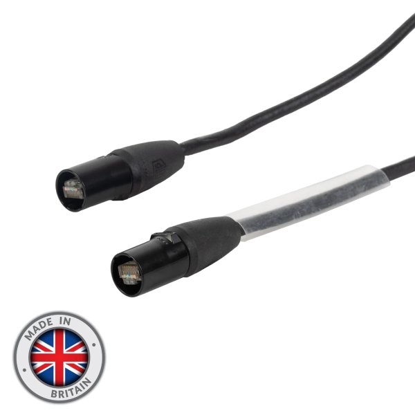 elumen8 CAT6A EtherCON Cable, NE8MXR-B-TOP - 2m