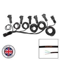 elumen8 Socapex 19-Pin Male - 16A Female 1.5mm Staggered Fan-Out Cable