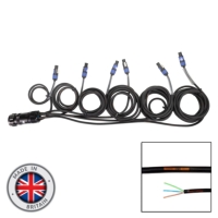 elumen8 Socapex 19-Pin Male - PowerCON 1.5mm Staggered Fan-Out Cable