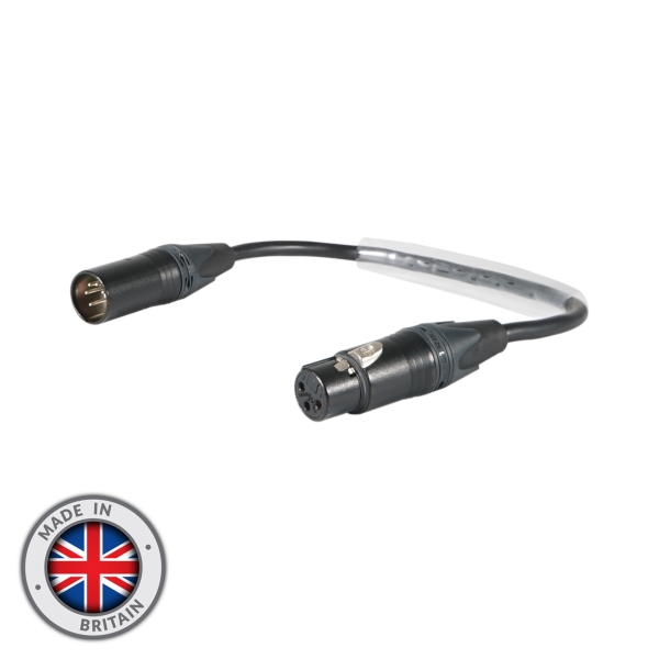 elumen8 DMX Adaptor 5-Pin Male XLR to 3-Pin Female XLR