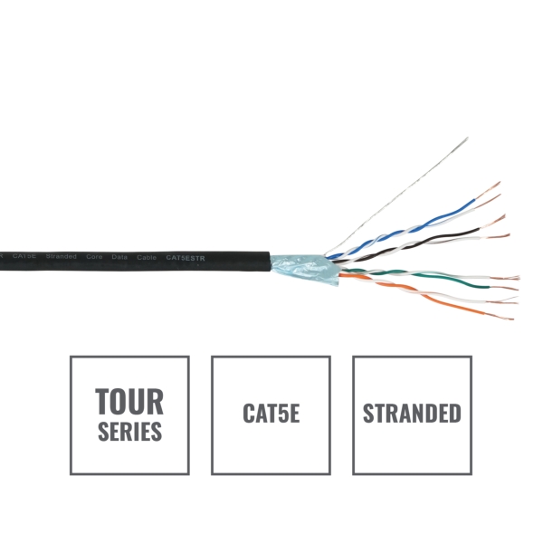elumen8 TOUR CAT5E Stranded Core Data Cable CAT5ESTR, 300m Reel