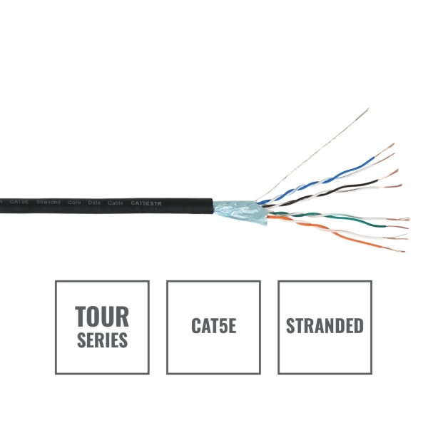 elumen8 TOUR CAT5E Stranded Core Data Cable CAT5ESTR, 100m Reel