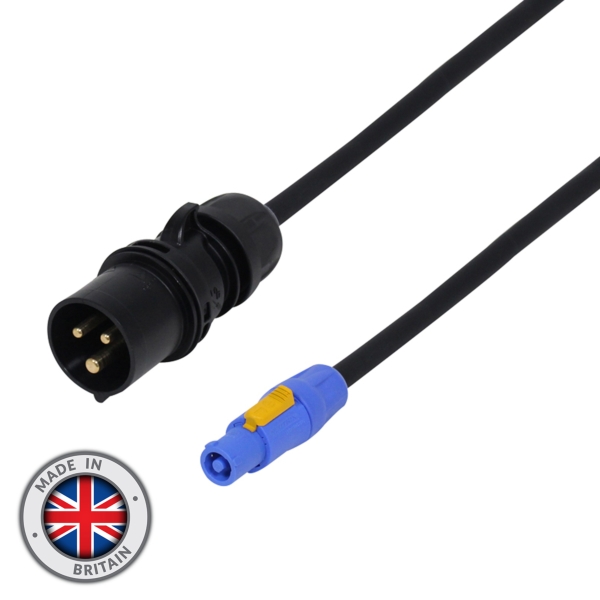eLumen8 5m 2.5mm 16A Male - PowerCON Cable
