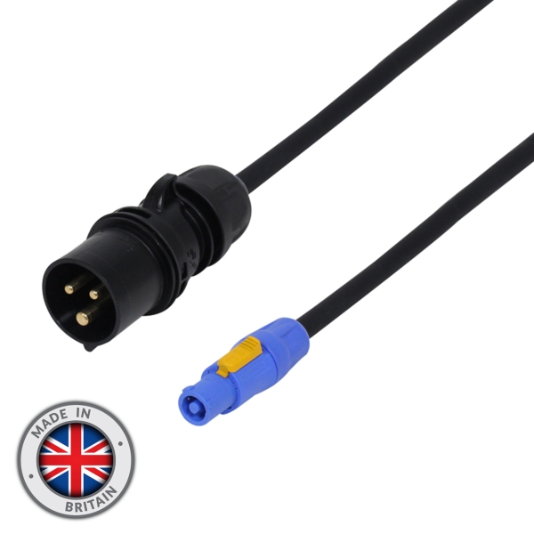 eLumen8 10m 2.5mm 16A Male - PowerCON Cable