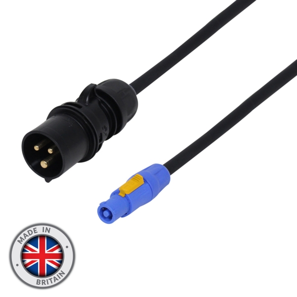 eLumen8 15m 2.5mm 16A Male - PowerCON Cable