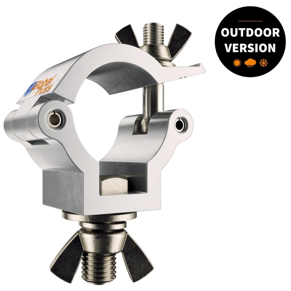 Global Truss 32-35mm Aluminium 75kg Half Coupler (5036-OD) - Silver