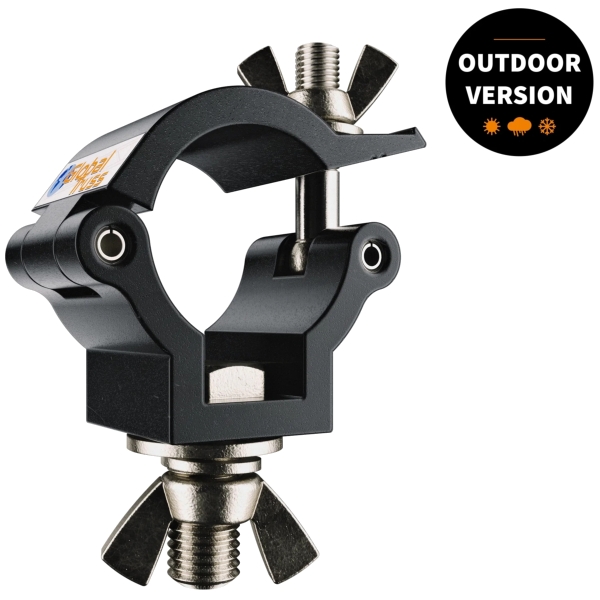 Global Truss 32-35mm Aluminium 75kg Half Coupler (5036-OD) - Black