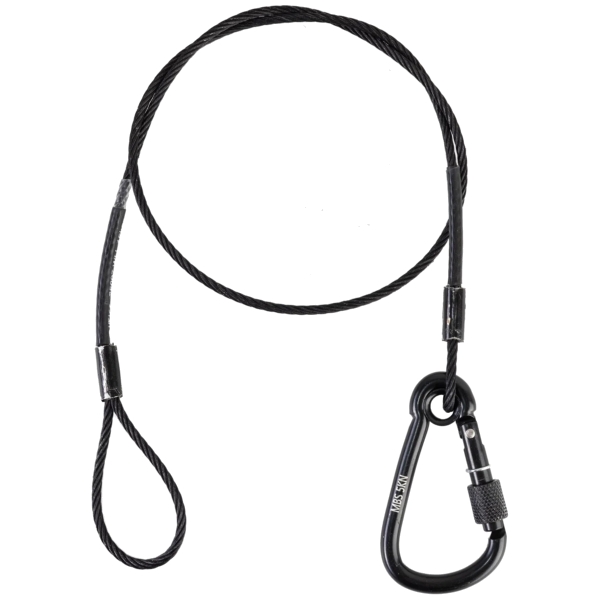 elumen8 75cm Long Black Safety Bond, 15kg - 5kN