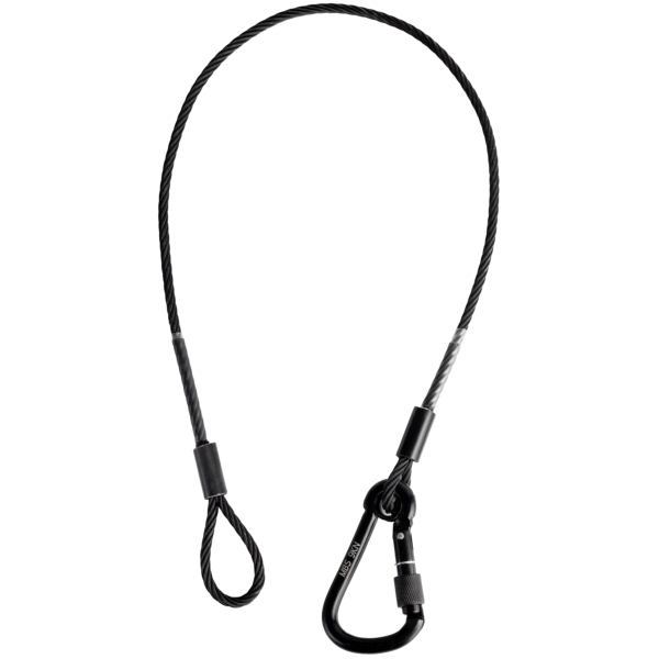 elumen8 75cm Long Black Safety Bond, 50kg - 9kN