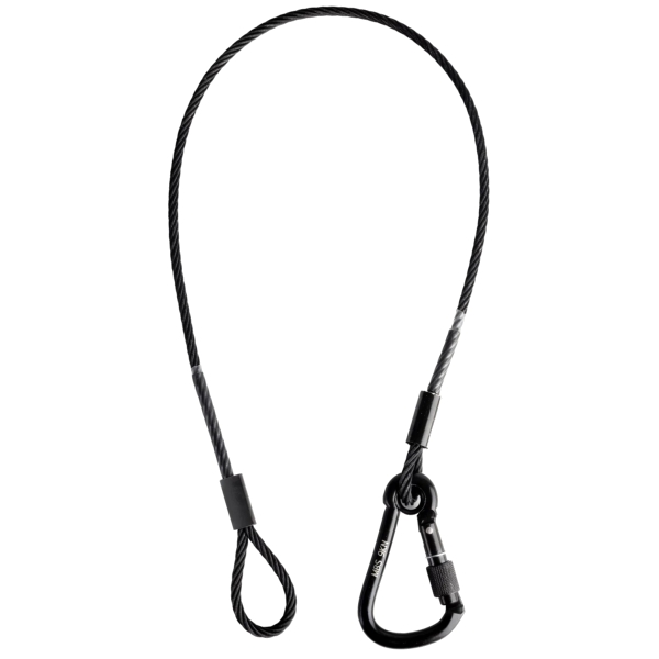 elumen8 75cm Long Black Safety Bond, 75kg - 9kN