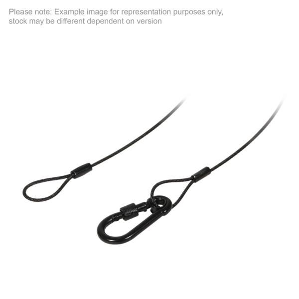 Equinox 35cm Black Stainless Steel Safety Wire 50kg