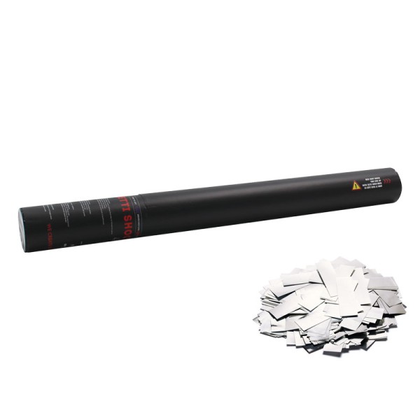 Confetti-Maker Handheld Confetti Cannon 80cm Silver