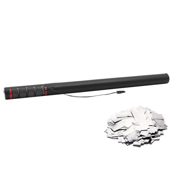 Confetti-Maker Electric Confetti Cannon 80cm Metallic Silver