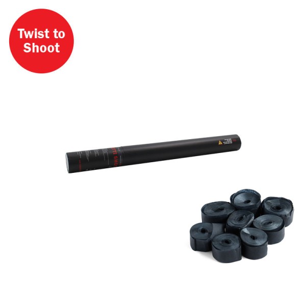 Confetti-Maker Handheld Streamer Cannon 50cm Black