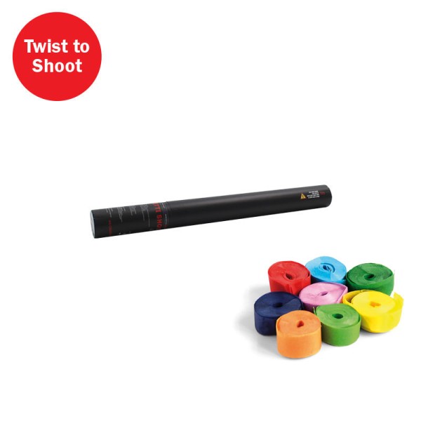 Confetti-Maker Handheld Streamer Cannon 50cm Multicoloured