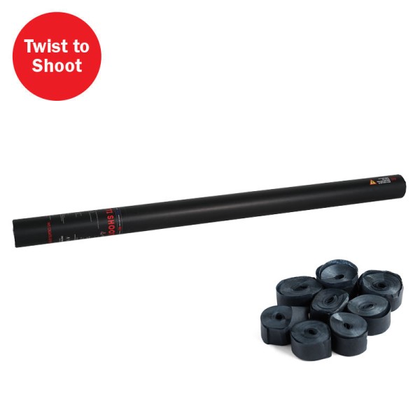 Confetti-Maker Handheld Streamer Cannon 80cm Black