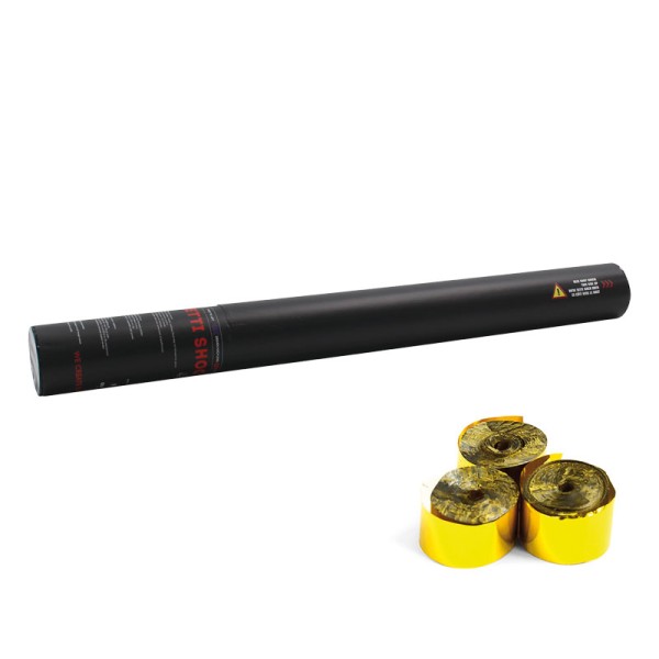 Confetti-Maker Handheld Streamer Cannon 80cm Gold