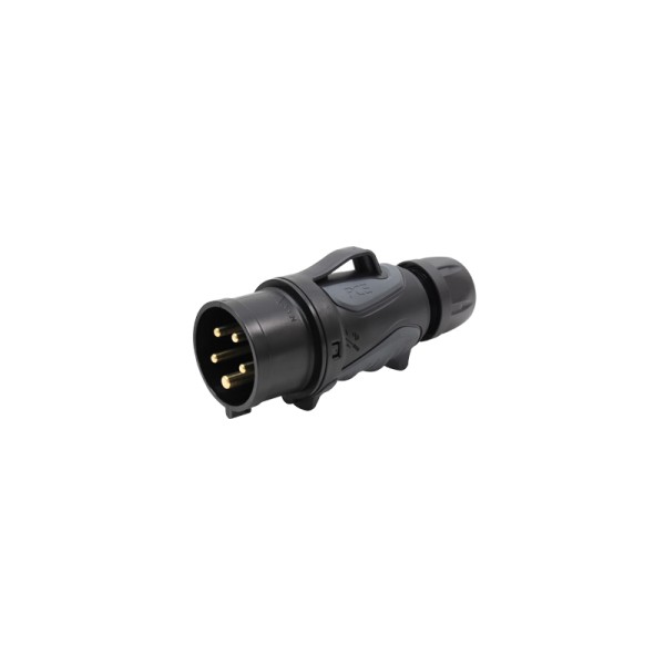 16A 415V 3P+N+E Black Plug (0153-6x)