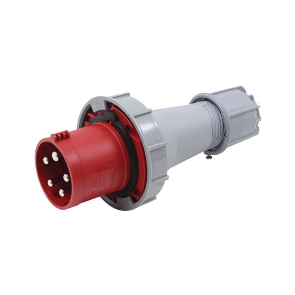 Red 63A C Form 415V 3P+N+E IP67 Plug (035-6)