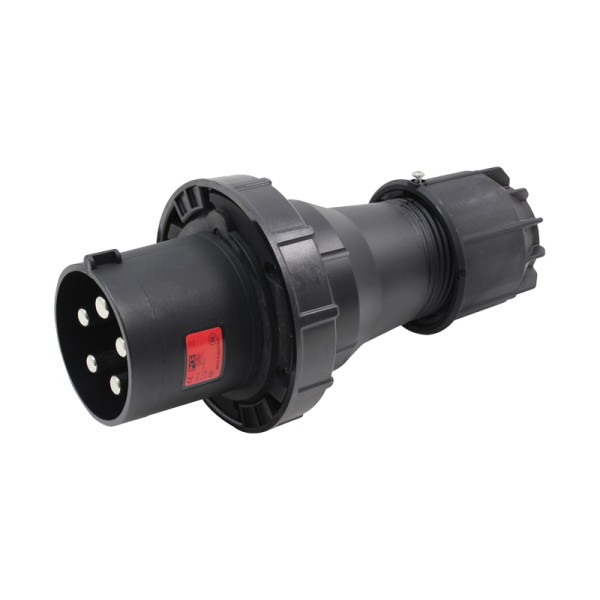 Red 125A C Form 415V 3P+N+E Black Plug (045-6xs)