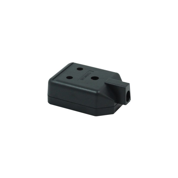 1 Gang 15A Round Pin HD Mains Socket, Black (ELS15B)