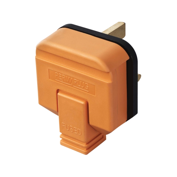 MasterPlug 13A HD Mains Plug, Orange (HDPT13O)