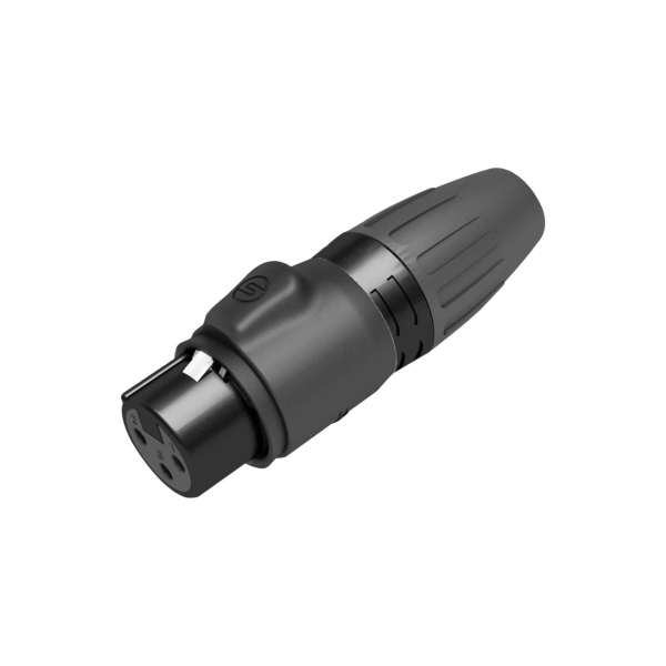 Seetronic 3-Pin Female XLR, IP65 - Black (SCWF3-B)