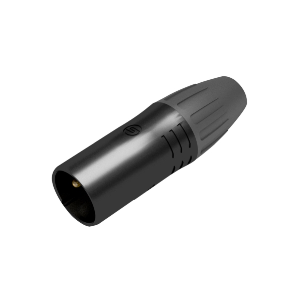 Seetronic 3-Pin Male XLR, IP65 - Black (SCWM3-B)