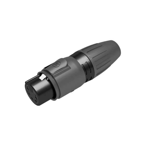 Seetronic 5-Pin Female XLR, IP65 - Black (SCWF5-B)