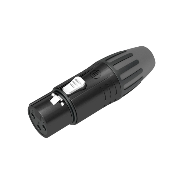 Seetronic 3-Pin Female XLR - Black (SCMF3-B)