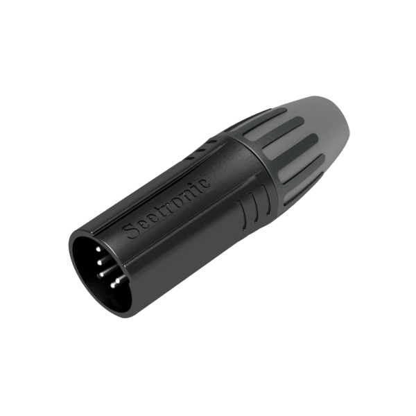 Seetronic 5-Pin Male XLR - Black (SCMM5-B)