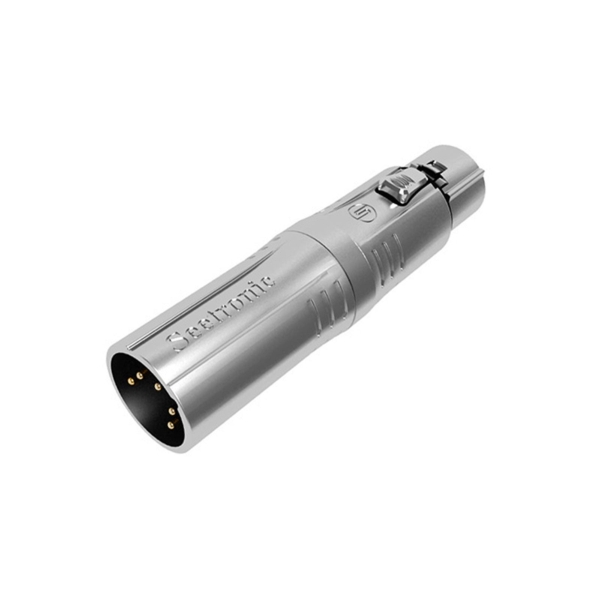 Seetronic XLR DMX Adaptor, 5-Pin Male to 3-Pin Female (MA5M3F)