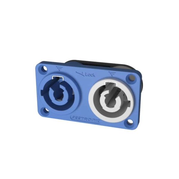Seetronic SAC3MPA-02 PowerTwist Blue/Grey Chassis Connector
