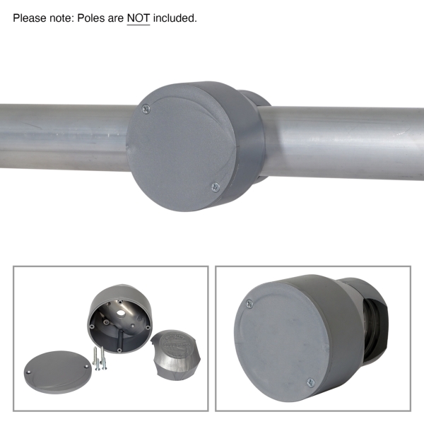 Robolights Grey Smart Socket Set with Blank Lid (SSS/B/G)