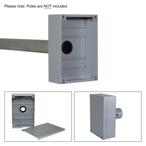 Robolights IWB End Terminal Box with DIN Rail, Grey (EB/DR/G)