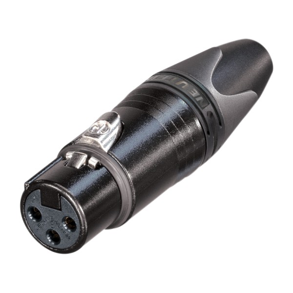 Neutrik NC3FXX-B 3-Pin XLR Female Cable Connector - Black