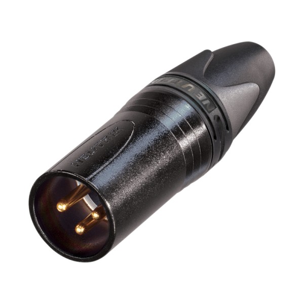 Neutrik XLR 3-Pin Male Cable Plug Black NC3MXX-B