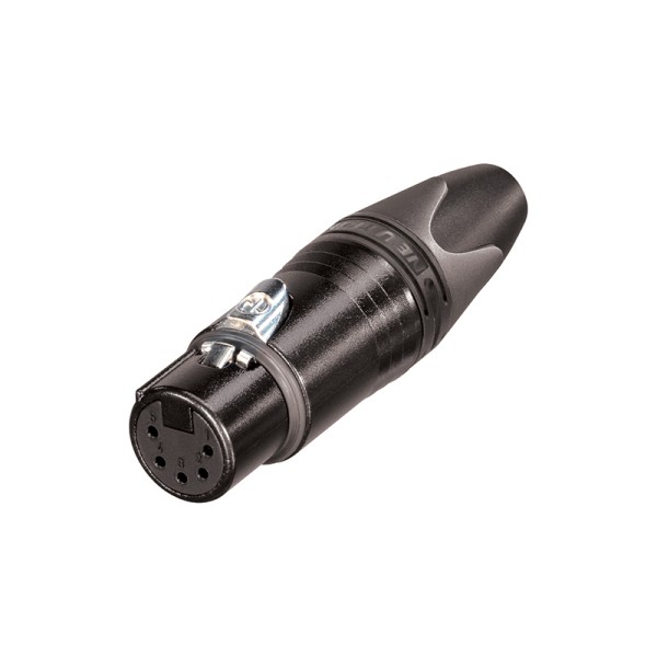 Neutrik XLR 5-Pin Female Cable Socket Black NC5FXX-B
