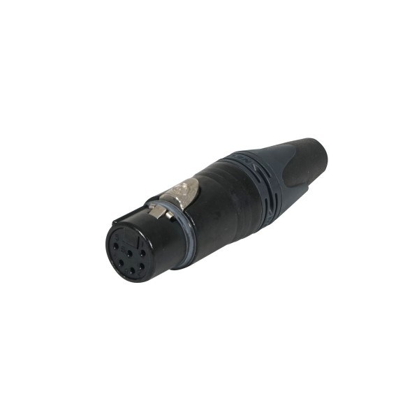 Neutrik NC6FXX-BAG 6-Pin XLR Female Cable Connector - Black