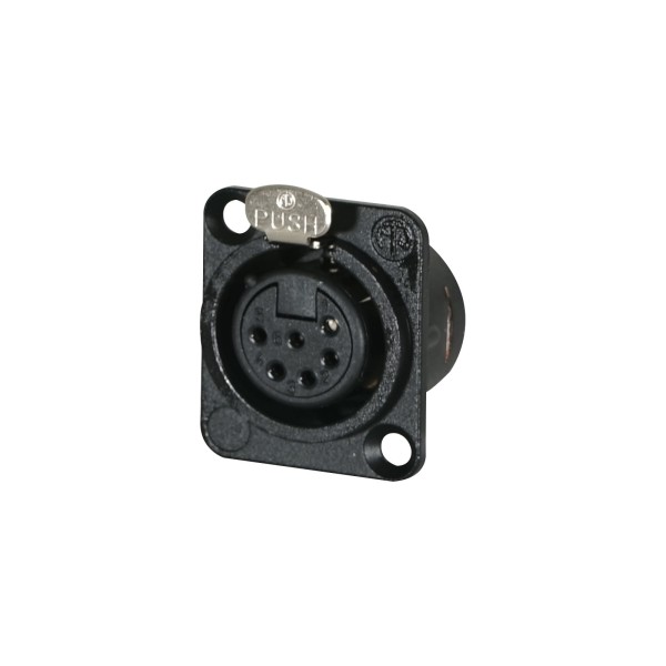 Neutrik NC6FD-L-BAG-1 6-Pin XLR Female Chassis Socket