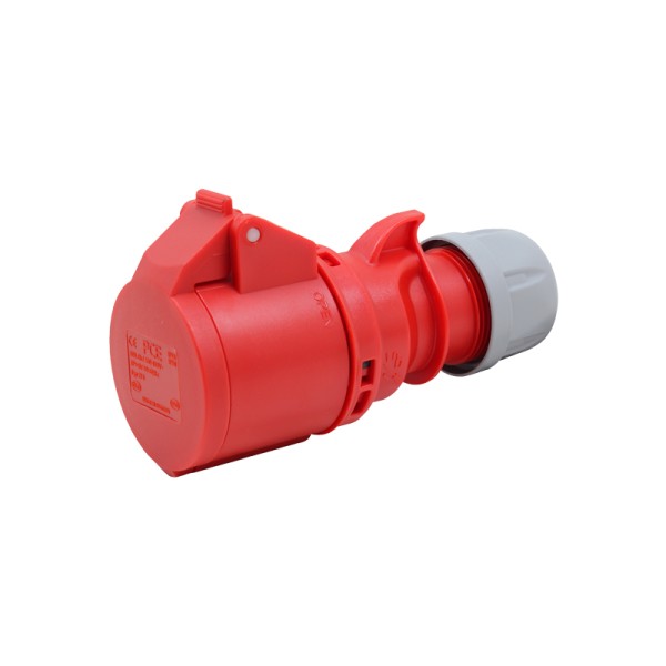 Red 16A C Form 415V 3P+E Socket (214-6)
